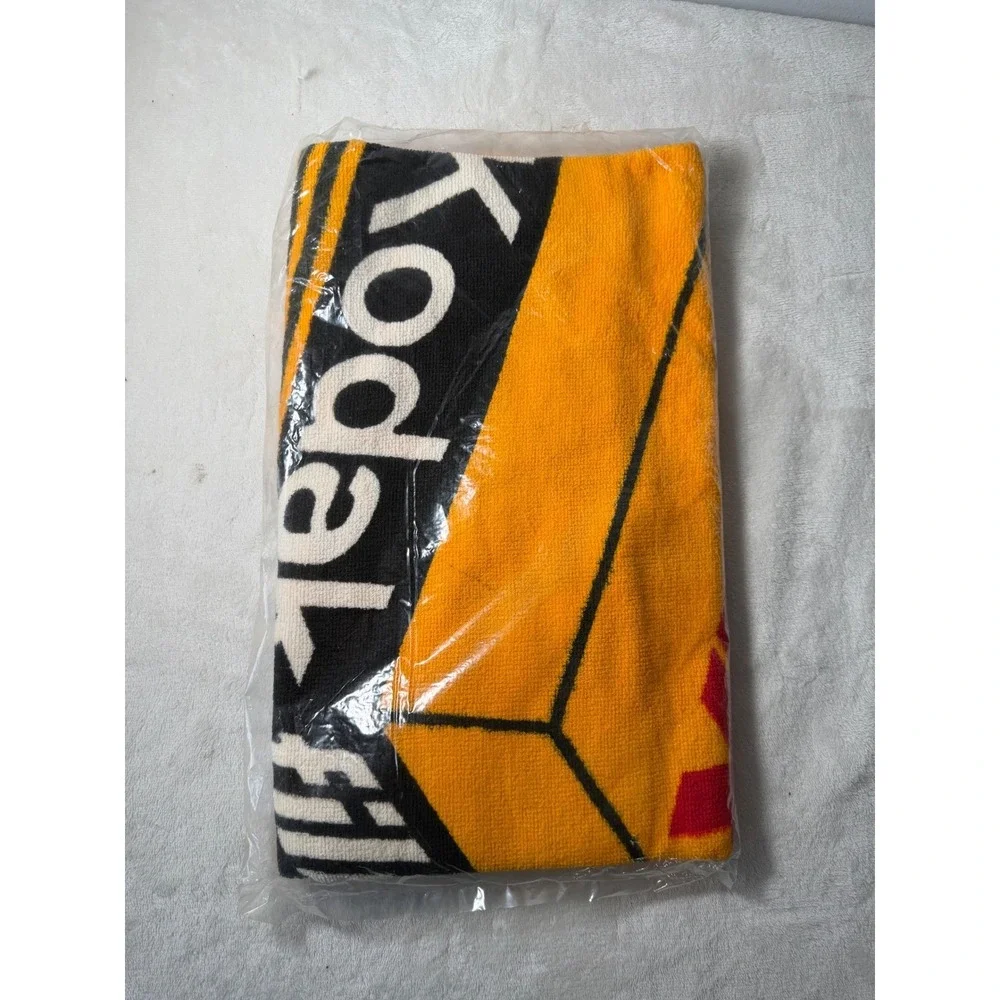 Kodak Film Beach Towel Vintage Yellow Red Black Logo Graphic Retro Photography 3